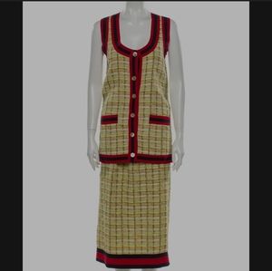 Gucci Tweed Skirt set